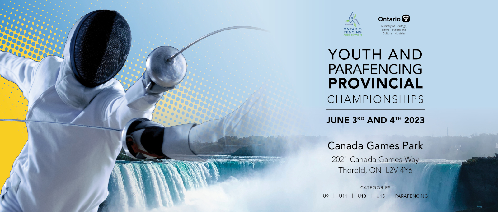 2023 Ontario Fencing Provincial Championships Youth U-15, U-13, U-11, U-9 & Parafencing
