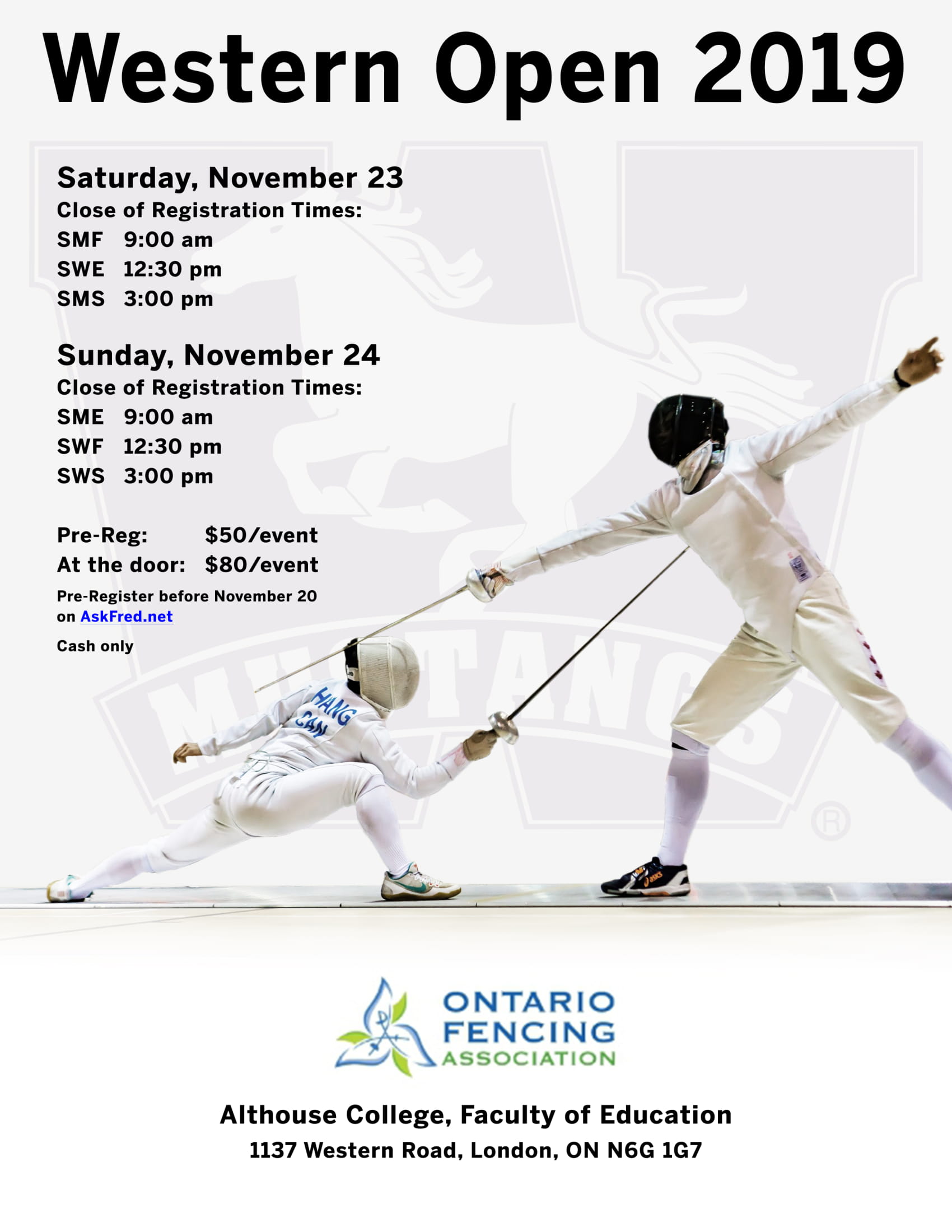 OFA Events Calendar Ontario Fencing Association