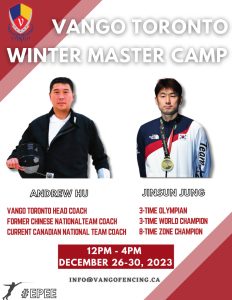 Epee and Foil Winter Master Camp @ Vango Toronto Fencing Center